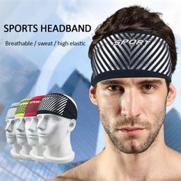 Sweatband 1 Pcs Non Slip Outdoor Running Yoga Hair Band Sport Elastic Headband Fitness Dance Turban Stretch Cotton