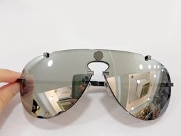 Oversize Mask Sport Sunglasses for Men Women gafa de sol Fashion Rimless Sun glasses Shades UV400 Protection Eyewear with box