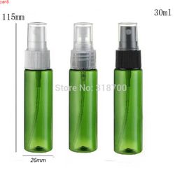 50 x 30ml Cyliner plastic perfume bottle, 1oz green half cover spray bottle,cosmetic packaging, cosmetic container