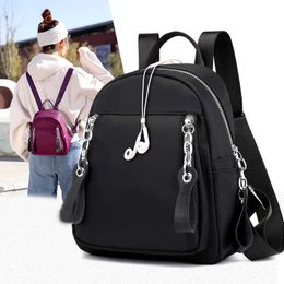 Fashion Women Backpack Waterproof Quality Nylon Backpacks Lady Daily Packs Casual Small Size Travel Shoulder Bag Bolsa Mochila X0529
