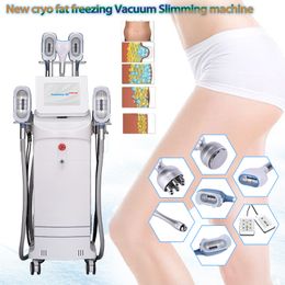 Multi-functional 5 Cryo Heads Cryolipolysis Slimming Machine With Double Chin Removal Fat Freezing Cryotherapy 40KHz Cavitation RF 8 Laser Pads Beauty Equipment