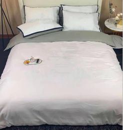 Designer 4pcs Bedding Sets Cotton Woven Queen Size European Style Quilt Cover Pillow Cases Bed Sheet Duvet Comforter Covers 13223V