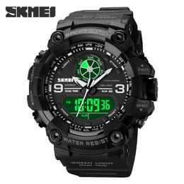 SKMEI Military Army Men Wristwatches Waterproof Sports Watches Fashion Digital Quartz Watch Men Clock relogio masculino montre G1022