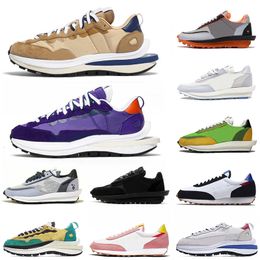 Sacais X LDV Vaporwaffle Blazer Running Shoes Waffle Dark Iris Sesame Blue Void Nylon White Daybreak Platform Trainers Sneakers 36-45