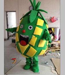 Halloween lovely pineapple Mascot Costume Top quality Cartoon fruit Plush Anime theme character Adult Size Christmas Carnival Birthday Party Fancy Outfit