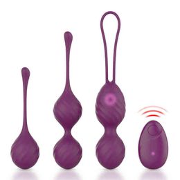 Nxy Eggs Silicone Vibrating Ball for Women Benwa Sex Toys Vaginal Regulator Kegel Egg Vibrator 1224