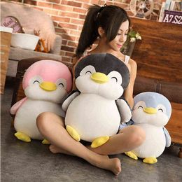 30-55cm Soft Fat Penguin Plush Toys Stuffed Cartoon Animal Doll Fashion Toy for Kids Baby Lovely Girls Christmas Birthday Gift Y211119