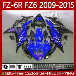 OEM Bodywork For YAMAHA FZ600 FZ 6R 6N 6 FZ6 R N 600 2009-2015 Body 103No.184 FZ6R FZ6N FZ-6R 09 10 11 12 13 14 15 FZ-6N Black blue 2009 2010 2011 2012 2013 2014 2015 Fairing