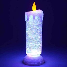 Color-Changeable Candle Shape LED Night Light Home Desktop Party Decor Lamp Gift