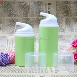 Makeup Tools Green Essence Pump Bottle White Head Plastic Airless Bottles For Lotion Shampoo Bath Cosmetic Container 10 pcs/lotgood qty