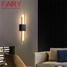 Wall Lamp FAIRY Nordic Brass Wall Lamp Modern Sconces Simple Design LED Light Indoor For Home Decoration