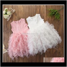 Clothing Baby Maternity Drop Delivery 2021 Baby Girls Princess Dresses Kids Lace Tutu Skirts Children Sleeveless Wedding Girl Party Dress Mgk
