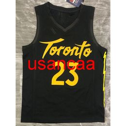 All embroidery 23# VANVLEET 2021 season black golden basketball jersey Customize men's women youth Vest add any number name XS-5XL 6XL Vest