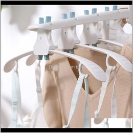 Hangers Clothing Housekeeping Organisation & Garden Drop Delivery 2021 Magic Home Multi-Function Storage Artefact Plastic Clothes Drying 360