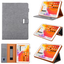 PU carteira de couro tablet pc sacos para iPad 10.2 10.5 mini 6 pro 11 com auto sono acordar pele capa