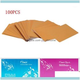 Greeting Event Festive Party Supplies Home & Garden100Pcs Aluminum Alloy Blanks Card For Customer Laser Engraving Diy Gift Cards Metal Busin