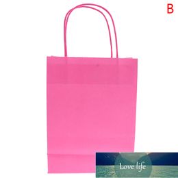 Multi Color DIY Multifunction Color Kraft Paper Bag with Handles Festival Gift Bag Shopping Paper Bags Clothes Gifts Packing Bag Factory price expert