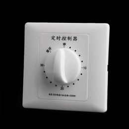 Timers AC 220V Timer Switch Control Pump Mechanical Countdown Interruptor 30/60/120 Minutes Null