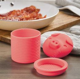 cooking grease Canada - Bacon Grease Container with Strainer-Bacon Bin Grease Strainer Silicone Collector for Store Meat Frying Oil Cooking Grease Storage DAS25