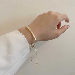 Ins wind one word adjustable bracelet female new simple cool wind bracelet ornaments G1026