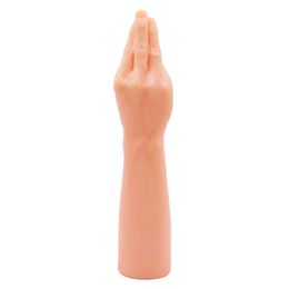 NXY Dildos 35*7.5CM Oversized Palm Dildo Huge Arm Realistic Phallus Soft Hand Dick Big Anal Plug Penis Sex Toys for Women 1120