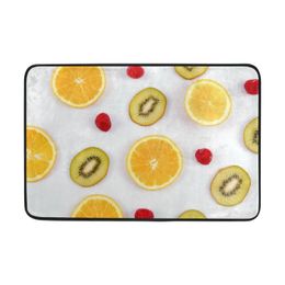 -Коврики для ванн апельсины и Kiwifruit Fresh Style Добро пожаловать дверь коврик для ванной комнаты кухонная комната для ковров