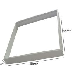 Lamp Covers & Shades 70MM Led Backlit Panel Light Surface Mounting Frame With Screw Ceiling Wholesale Aluminum Alloy Adapter