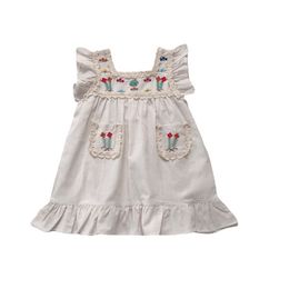 2021 Summer New Arrival Girls Fashion Floral Dress Kids Sleeveless Dresses Girl Dress Q0716