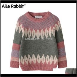 Pullover Sweaters Baby Baby Kids Maternity Drop Delivery 2021 Aile Rabbit Autumn Winter Warm Childrens Clothing Longsleeved Sweater Boys And