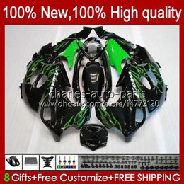 Fairings For SUZUKI KATANA GSXF 600 750 CC Green Flames 600CC GSXF600 GSXF-750 29No.110 GSX750F GSX600F 750CC 1998 1999 2000 2001 2002 GSXF750 GSXF-600 98 99 00 01 02 Body