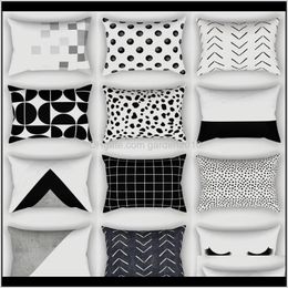 Rec Simple Geometric Pillow Case Back Cushion Cover Sofa Home Decorative For Bedroom Livingroom Seat Pillowcase Tpucv Szggl