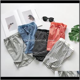 Clothing Baby Kids Maternity Drop Delivery 2021 5 Colours Summer Baby Striped Cotton Shorts Infant Boys Loose Short Pants Tplfo