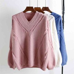 Women Autumn Winter Sweaters Lady Pullovers Korean Style Long Sleeve Casual Sweater Slim Solid Knitted 210427