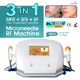 Fractional rf radio frequency micro needling skin machine 2021 microneedle derma roller microneedling tool beauty salon equipment