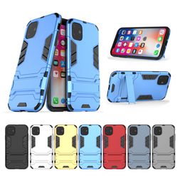 2 in 1 hybrid tpu pc back cover Cell phone cases with kickstand for iphone 11 12 13 14 15 Pro Max