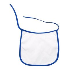 10pcs 24.5*24cm Sublimation Blank Baby Bibs DIY Thermal Transfer Burp Cloths Waterproof Bib Frenulum