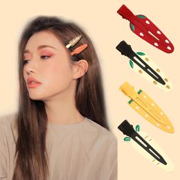 Candy Colour Hairpin Multicolor Cartoon Pattern Side Clip Girl's Decorative Design Hairpin Fashion Hair Accessories
