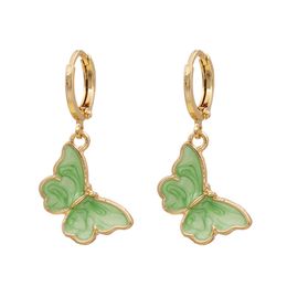 Lovely Butterfly Dangle Earrings Cute Enamel Beautiful Earrings For Women Trendy Jewelry Accessories