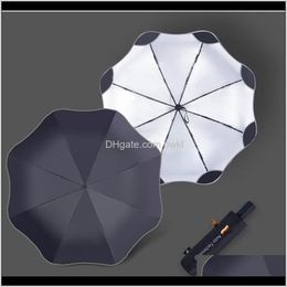 Umbrellas Gear Housekeeping Organisation Home & Garden Drop Delivery 2021 Anti-Uv Full Matic Business 3 Folding Male Female Parasol Sun Rain