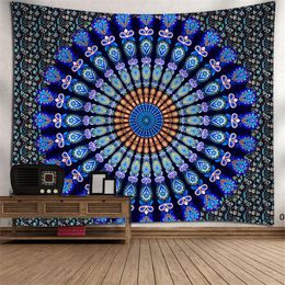 NEWMandala Tapestry Colourful Bohemian Tapestry Wall Hanging For Bedroom 130x150cm Polyester Yoga Mats Home Decoration 18 Patterns CCD8009