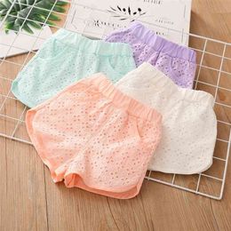 Summer Children'S Clothing 2 3 4 5 6 7 8 9 10 Years Old Children Cute Sweet Princess Candy Colour Baby Kids Baby Girl Shorts 210701