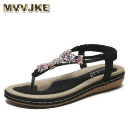 MVVJKE Summer Shoes Woman flat bohemian sandals Sandalias Woman Shoes Woman thongs color sandals 210624