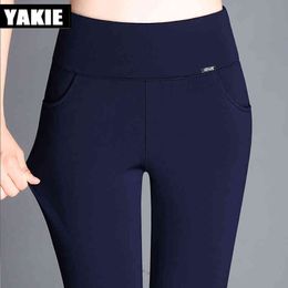 Large size 4XL Spring Winter Women Pants skinny Slim High Waist Stretch Pencil Pants Female Trousers pantalon femme 210519