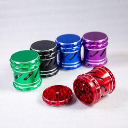 High Quality 63mm 4 Layer Aluminium Alloy Tobacco Herb Grinder Cigarette Smoking Accessories Hand Muller Tool