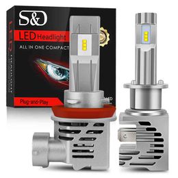 H1 Headlight Bulbs Car H4 H11 H7 LED H8 H9 HB3 HB4 9005 9006 H3 9004 9007 Plug-N-Play Auto Fog Lights Lamps 6000K ZES 12V