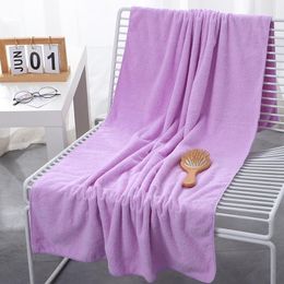 Towel Bonenjoy 1 Pc Large Size Solid Color High Absorbent Face Towels Thickening Superfine Fiber Soft Bath For Adults