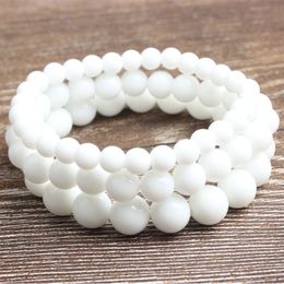 Fashion natural Jewelry White Stones beads bracelet be fit for men and women Accessories and amulets