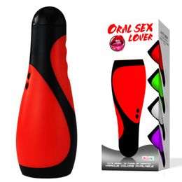 Male Masturbator Vibration Cup 30 Speed Masturbation Deep Throat Exerciser Oral Sex Toys For Men