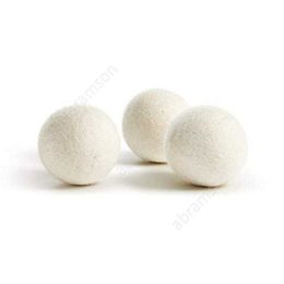 Wool Dryer Balls Premium Reusable Natural Fabric Softener 2.76inch Static Reduces Helps Dry Clothes in Laundry Quicker sea ship DAA119