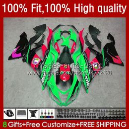 OEM Body For KAWASAKI NINJA ZX600C ZX 6R 600 CC 6 R 636 2009 2010 2011 2012 13No.117 ZX600 ZX636 ZX-6R 2009-2012 ZX-636 600CC ZX6R 09 10 11 12 Injection Fairing shark fish